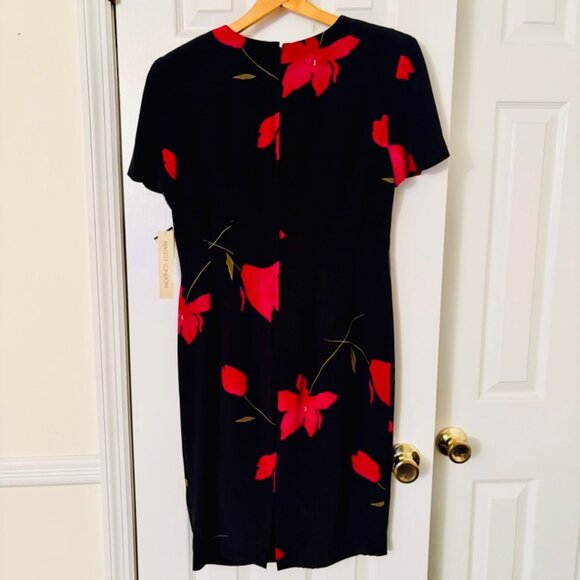 NWT Maggy London 100% Silk Sheath Dress – Size 10 - Picture 2 of 9